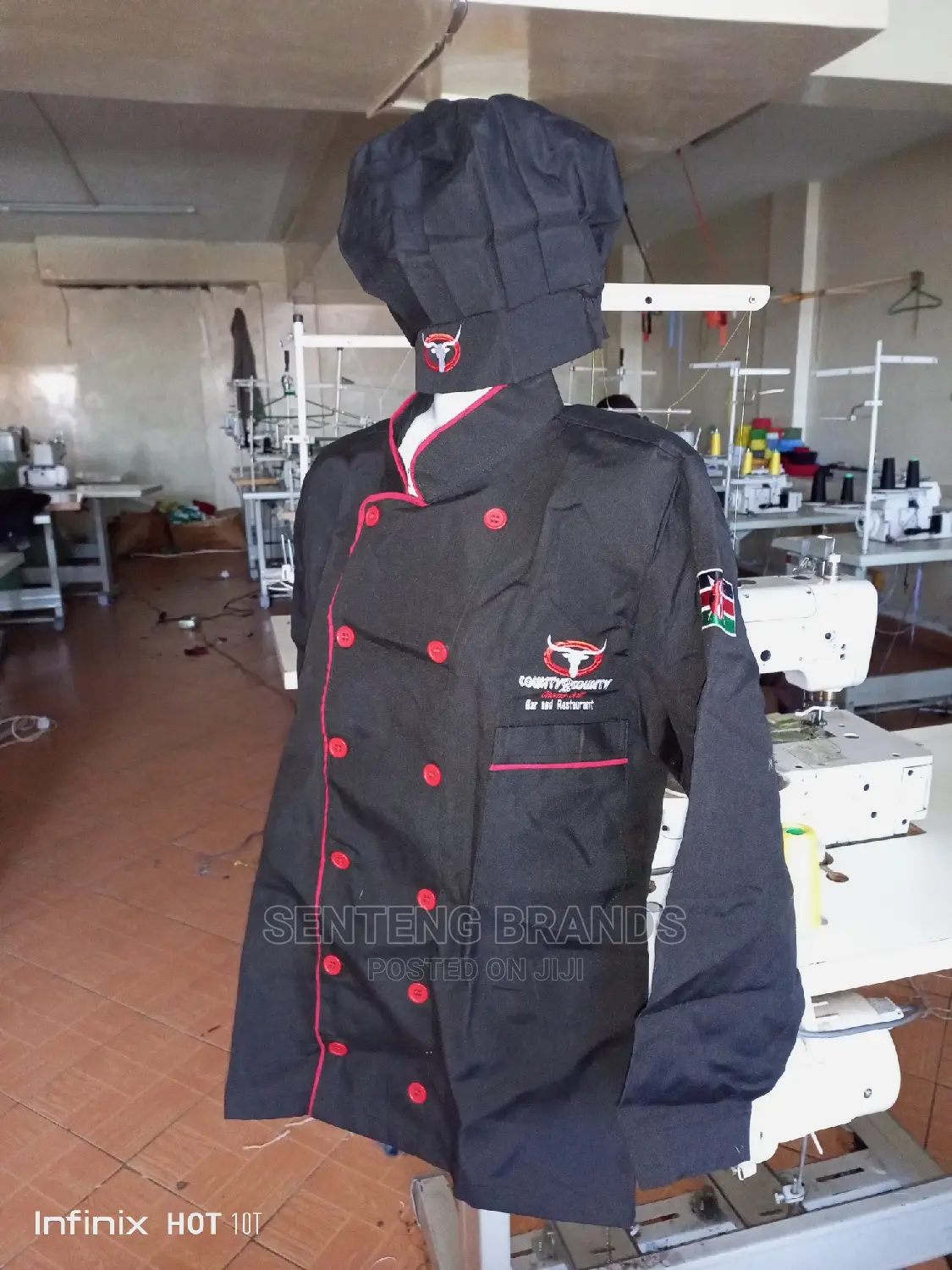 Chef Jacket and Chef Hat