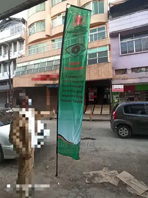 Telescopic Flag 4.5M Complete Flag and Stand
