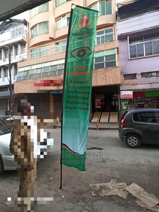 Telescopic Flag 4.5M Complete Flag and Stand