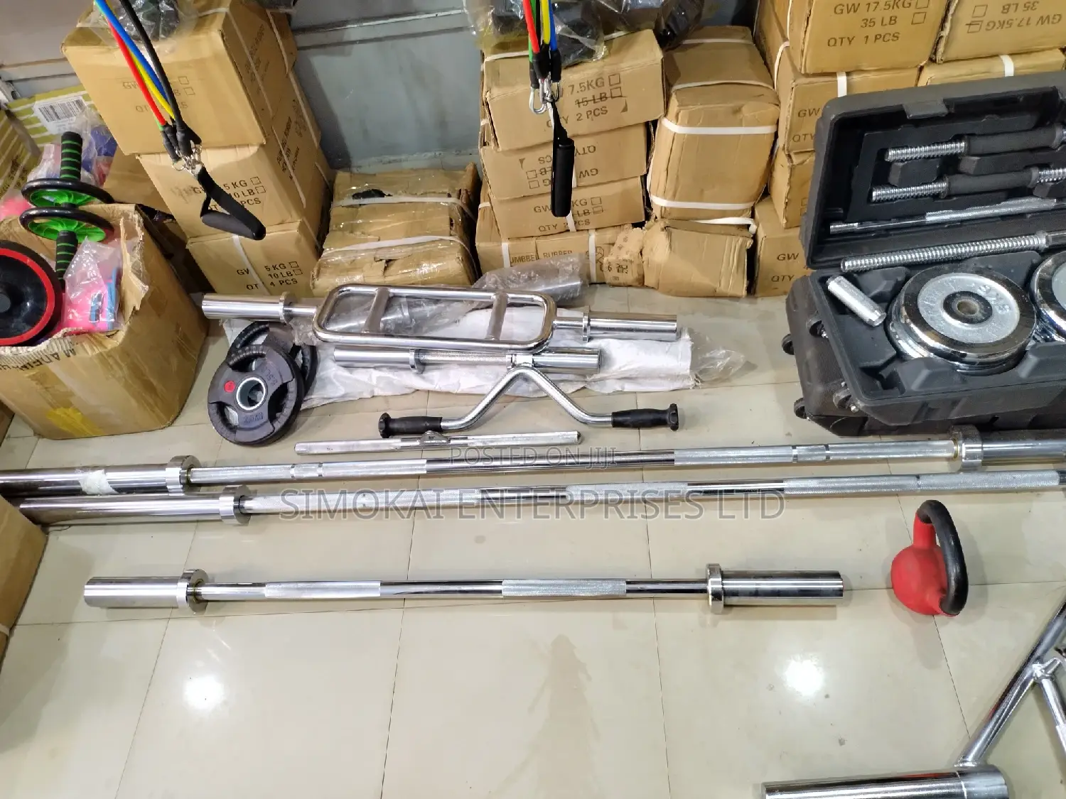 Assorted Olympic Barbell Bars