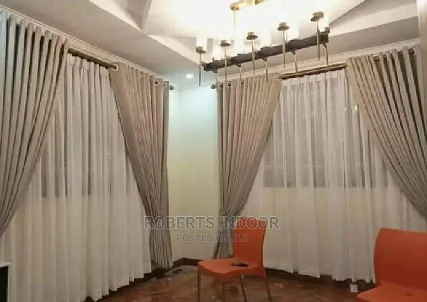 Beige Elegant Curtains