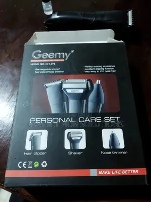 Geemy Original Rechargeable Hair Shaver and Trimmer Set