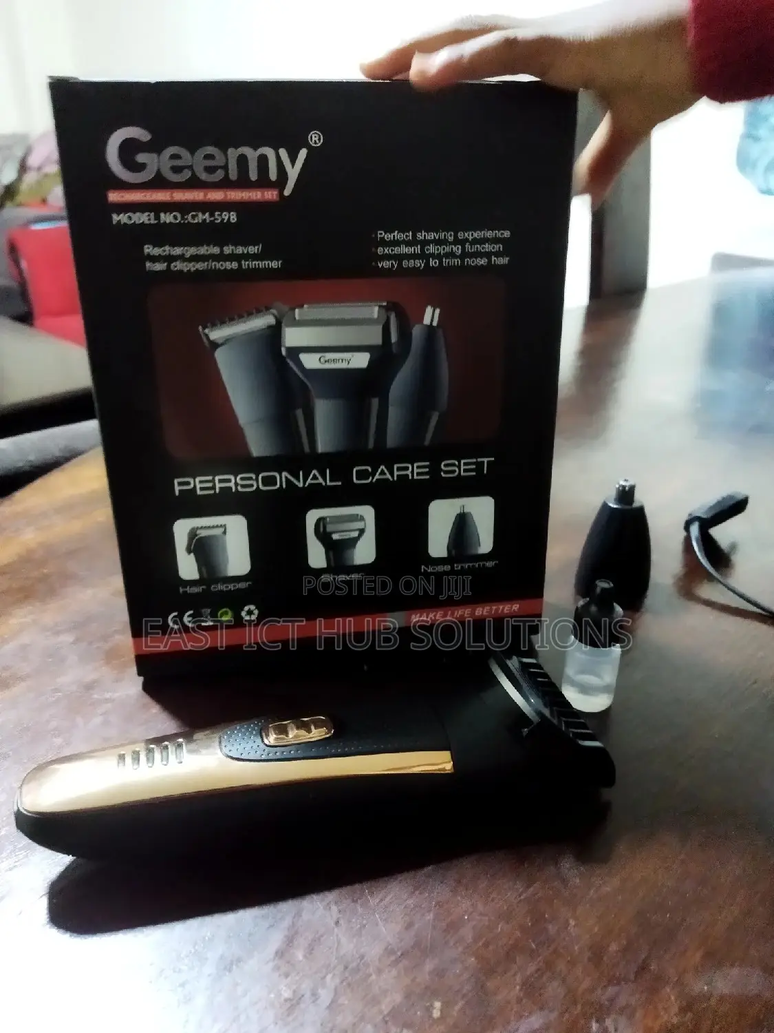 Geemy Original Rechargeable Hair Shaver and Trimmer Set