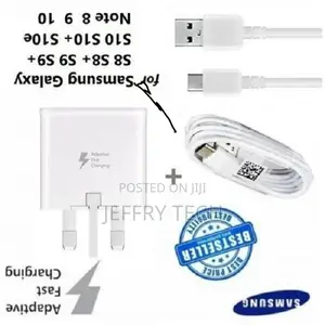 Samsung Galaxy Fast Charge Adaptive for S8 S9 S10 A51-White
