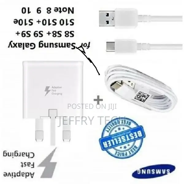 Samsung Galaxy Fast Charge Adaptive for S8 S9 S10 A51-White