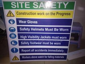 Site Safety Sign - main view
