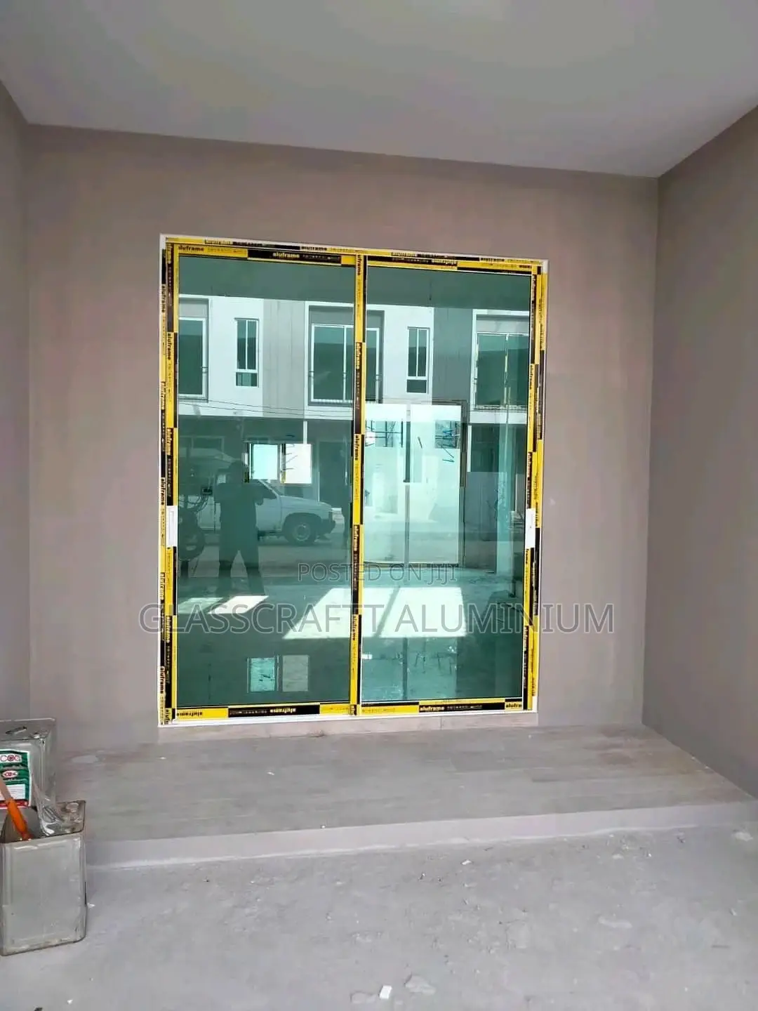 Light Green Aluminium Windows