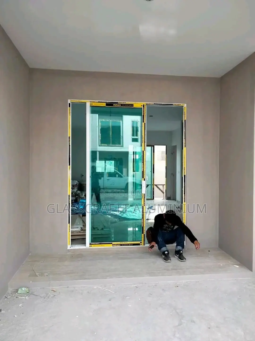 Light Green Aluminium Windows