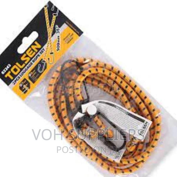 Tolsen 4pcs Luggage Rope W/ 2 Hooks 900mm, 36” (2) 62243
