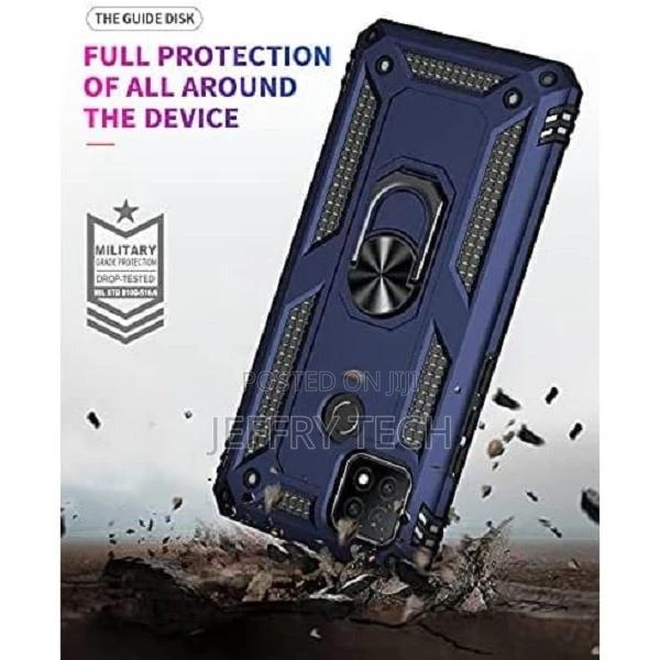 Rugged Armor Back Cover for Oppo A15 Blue - main view