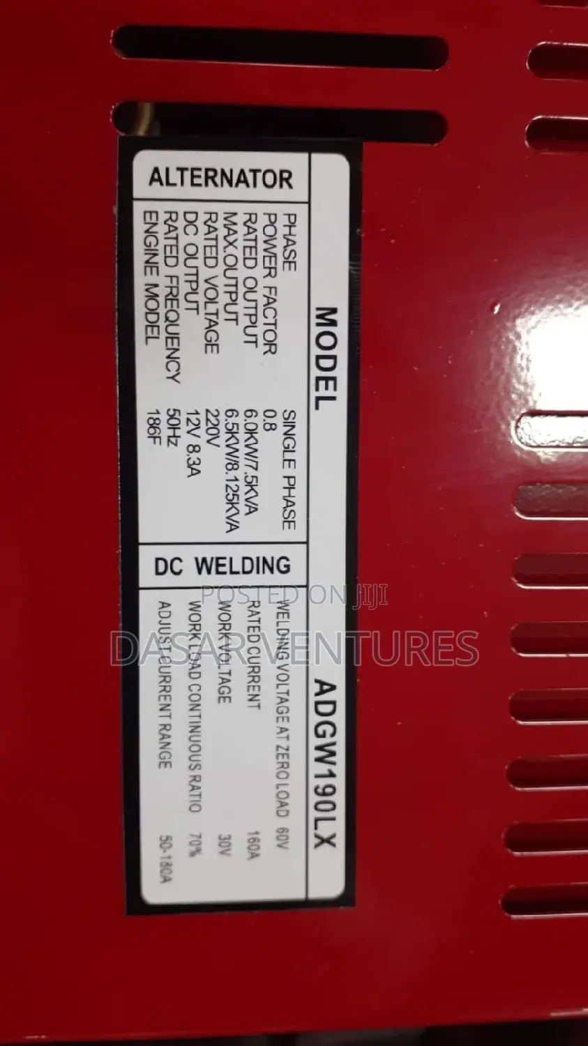 Welding Generator 8kva 160a