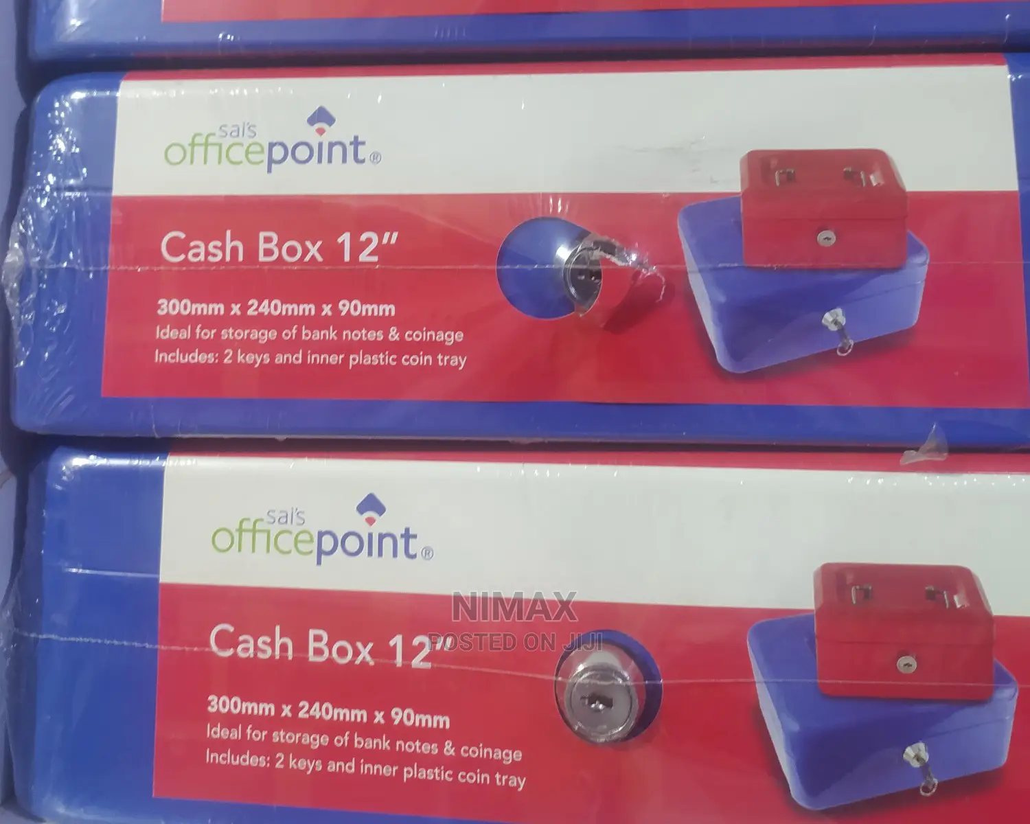 Cash Box 12inch With 2 Tamper Proof Keys