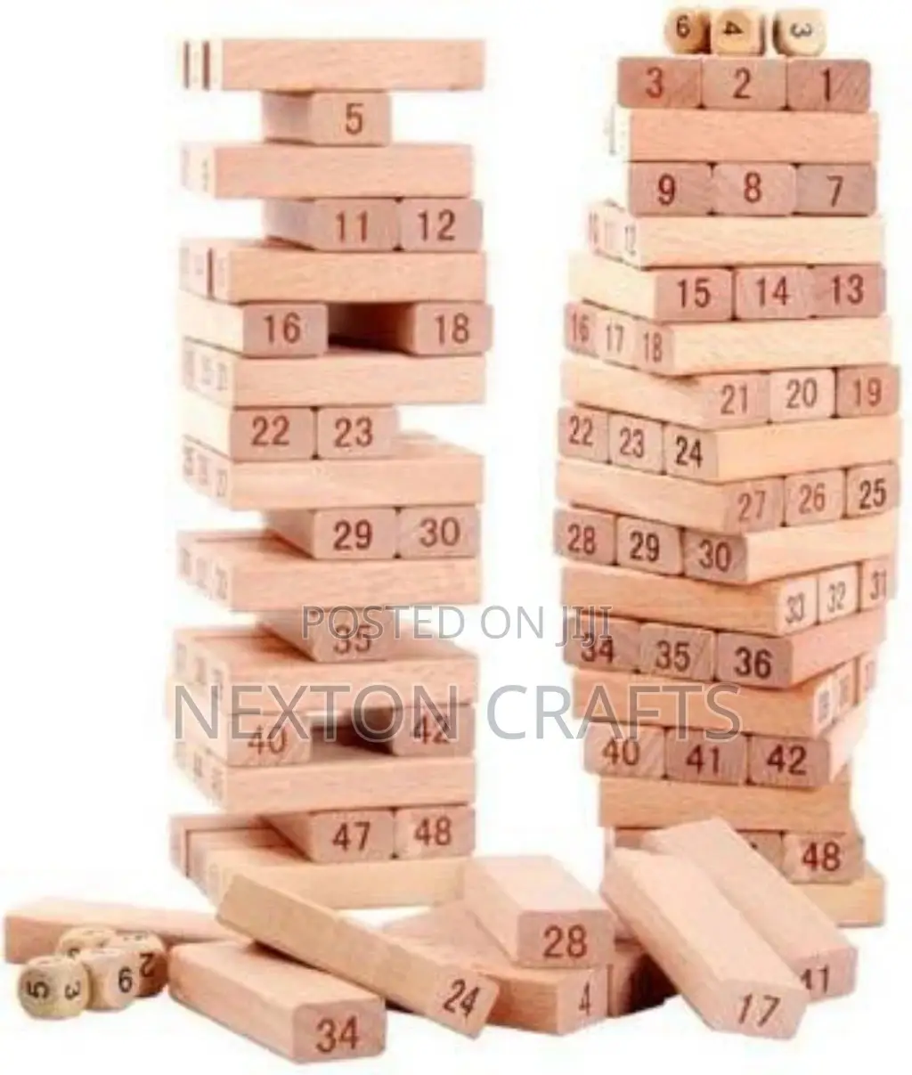 Wooden Jenga Tower