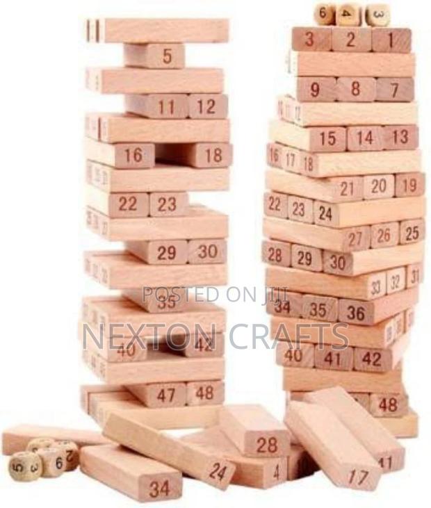 Wooden Jenga Tower