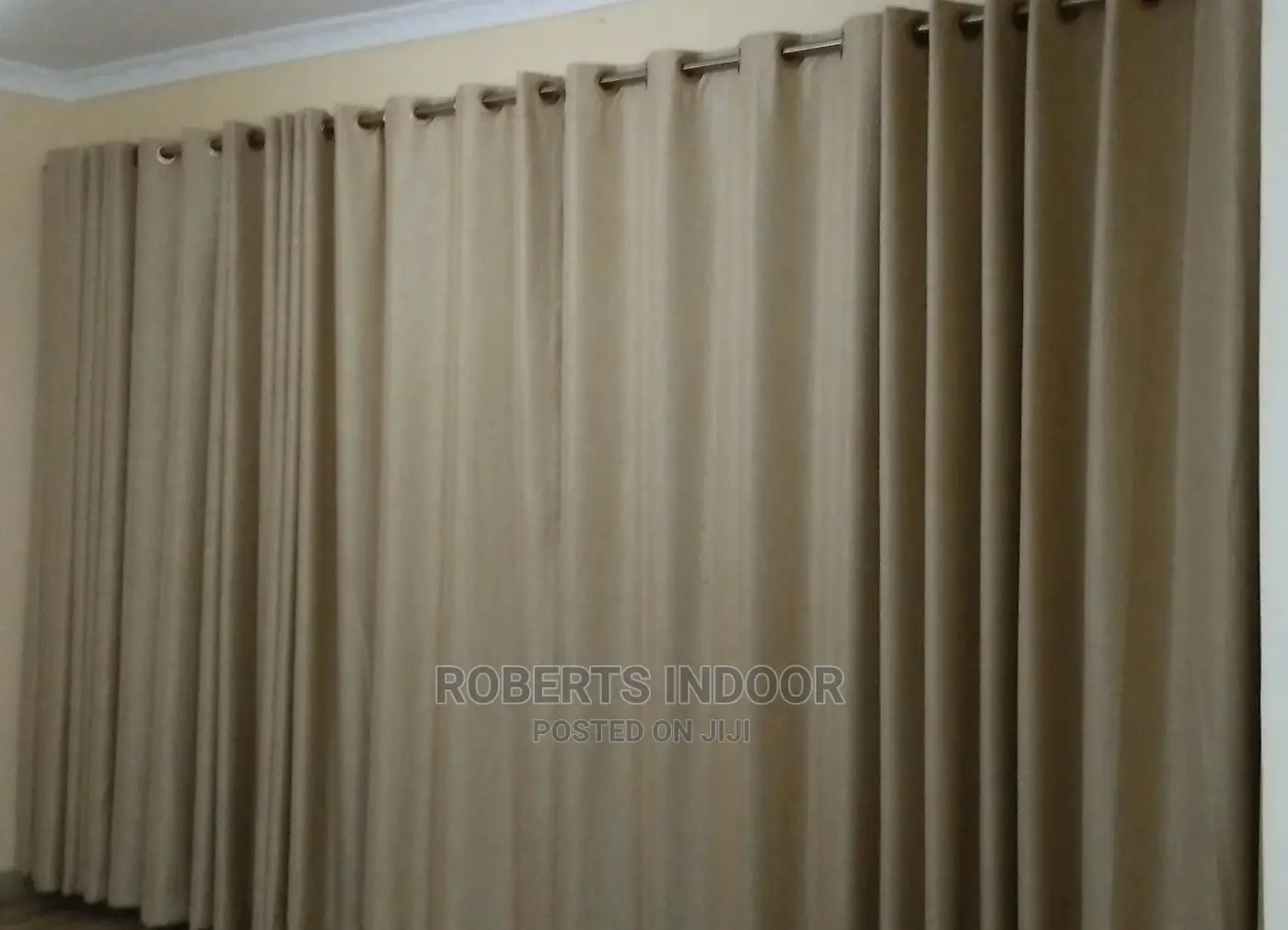 Stylish Beige Elegant Curtain