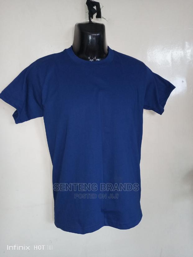 Royal Blue Plain Cotton T-Shirts