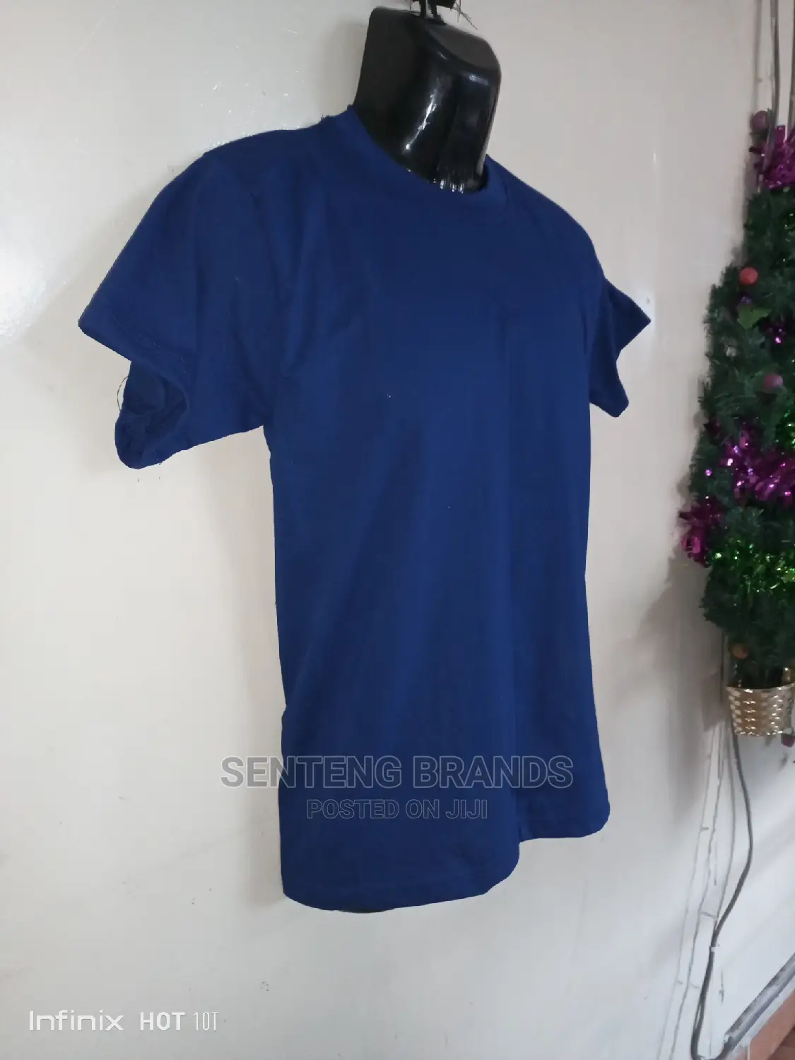 Royal Blue Plain Cotton T-Shirts