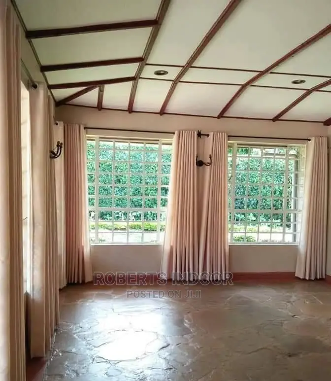 Elegant Beige House Curtain