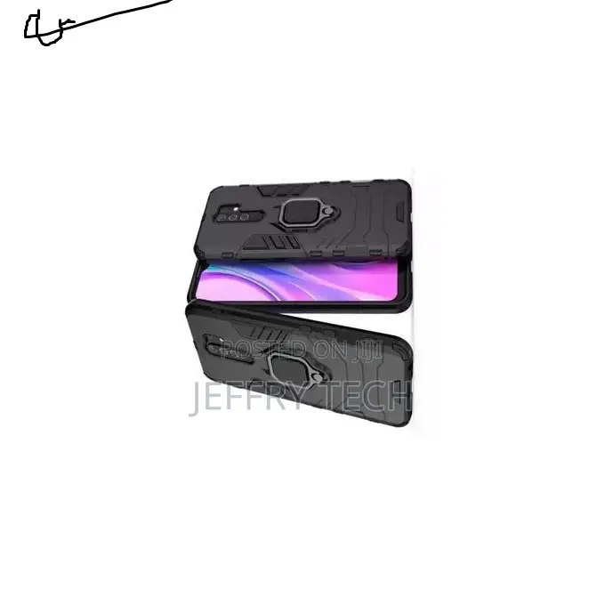 Generic Xiomi Redmi 9 Shock Proof Heavy Duty Ring Armour Har