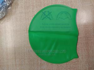 Silicone Swim Cap- Green - thumbnail 2