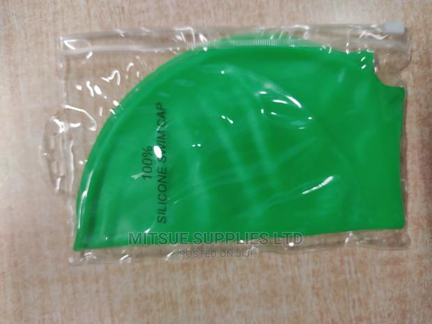 Silicone Swim Cap- Green - thumbnail 4