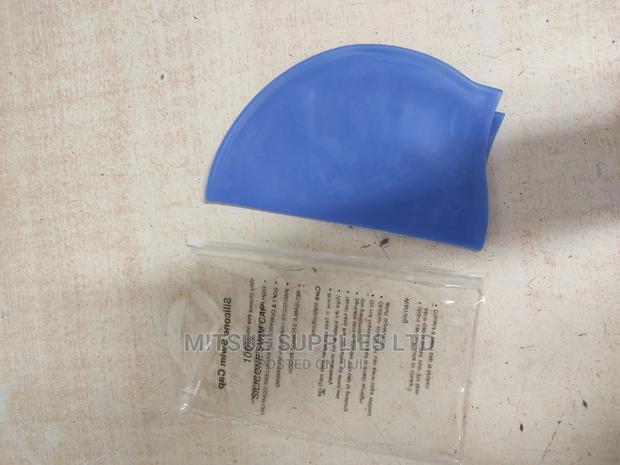 Silicone Swim Cap- Blue - thumbnail 2