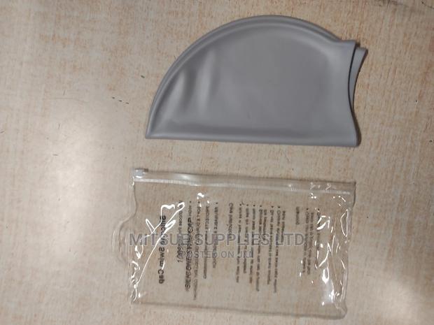 -Silicone Swim Cap- Grey