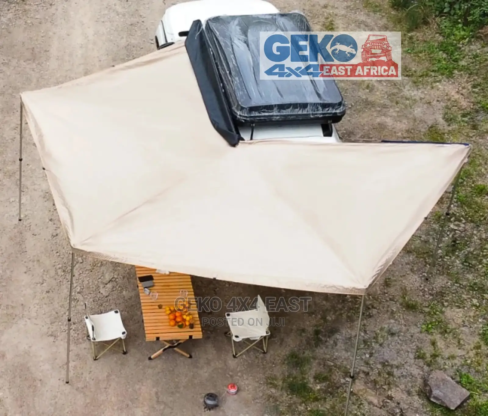 AWNINGS, 270° Pillarless Freestanding Vehicle Mounted Awning