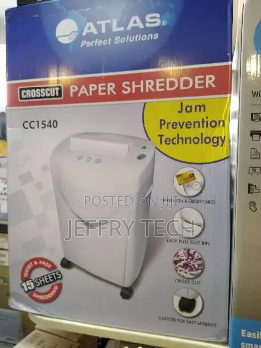 Atlas Cross Cut Shredder 4x25mm 15sheet - AS-S2-CC1540