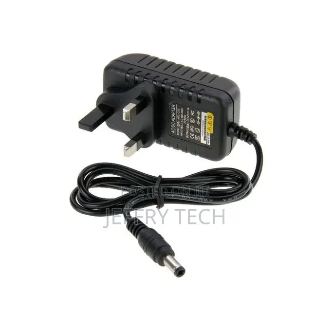 UK Plug AC 100-240v to DC 12V 1A Power Adapter