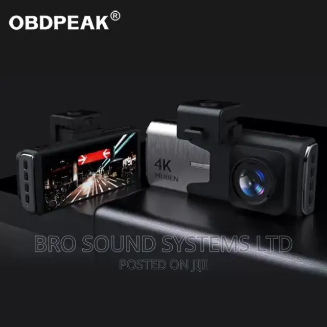 Dashboard Camera, Duel Lens, 4K Image, 24hrs Monitoring