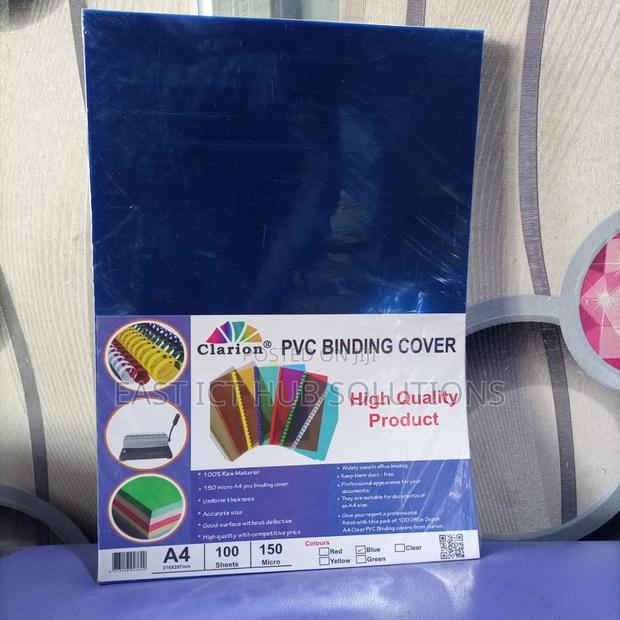 PVC Binding Covers A4 Clear Pack of 100 - main view