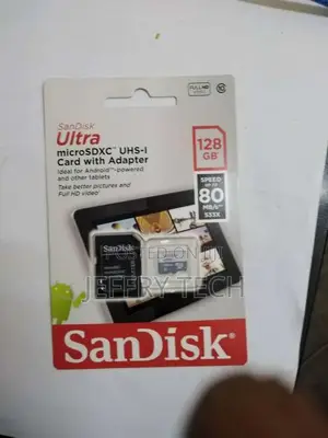 Sandisk 128 GB Memory Card For Multi - Micro SD High Capacity Cards -