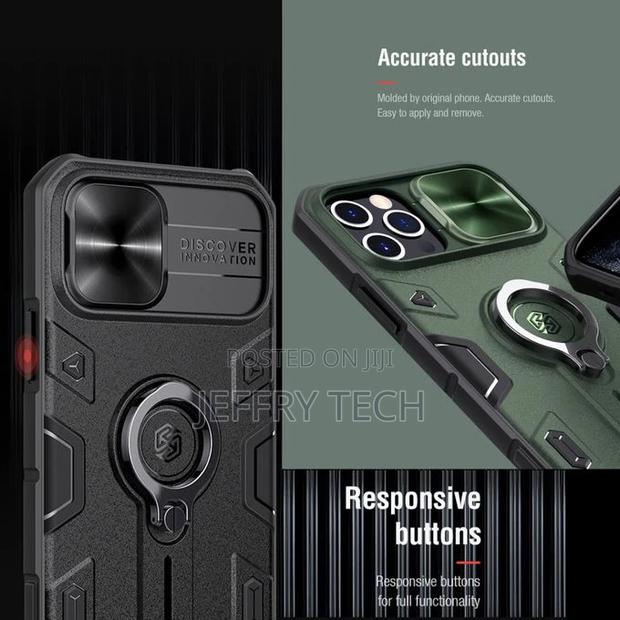 Nilkin iPhone 12 Pro Max Camshield Armor Protective Case Wit - thumbnail 3