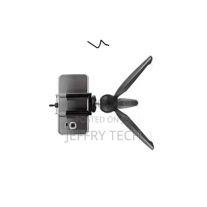 YT-228 Mini Tripod for Mobile Camera - Black