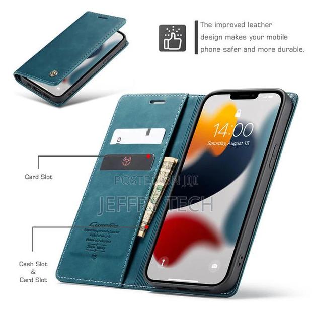 Caseme iPhone 13 Pro Max Flip Wallet Protection Leather Case - thumbnail 2