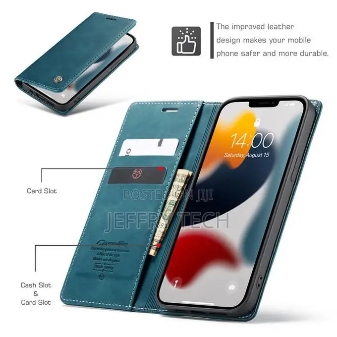 Caseme iPhone 13 Pro Max Flip Wallet Protection Leather Case