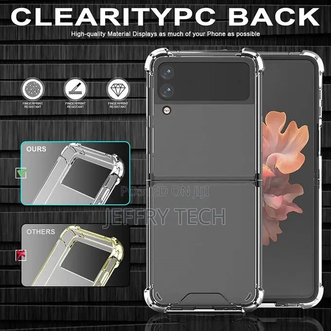 Samsung Galaxy Z Flip 3 6.7" Acrylic Back Case With Edges Fu