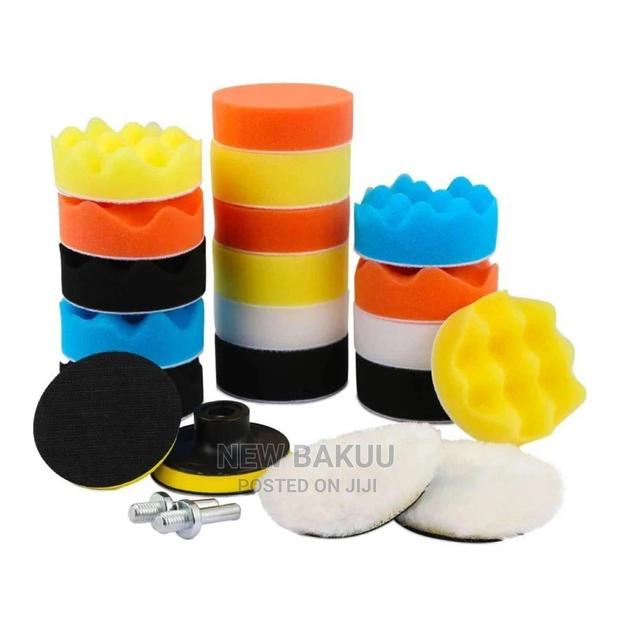 Car Foam Drill Polishing Pad Kit 22 PCS, 3 Inch Buffing Pads