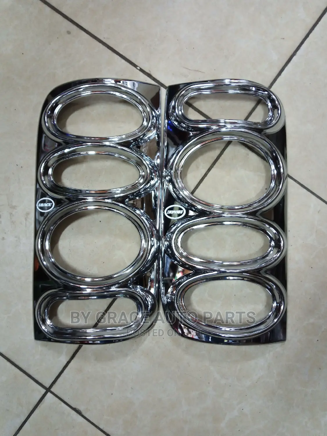Tail Lamp Cover Chrome Hiace