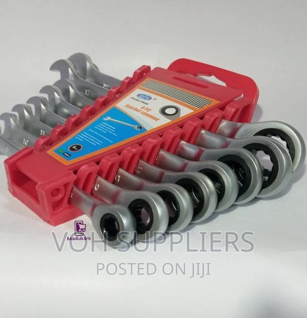 8PCS Ratchet Combination Spanner Set - main view