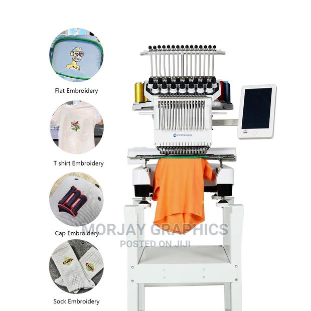 High Speed Hat,T-Shirt,Shoes Embroidery Machine 1 Head