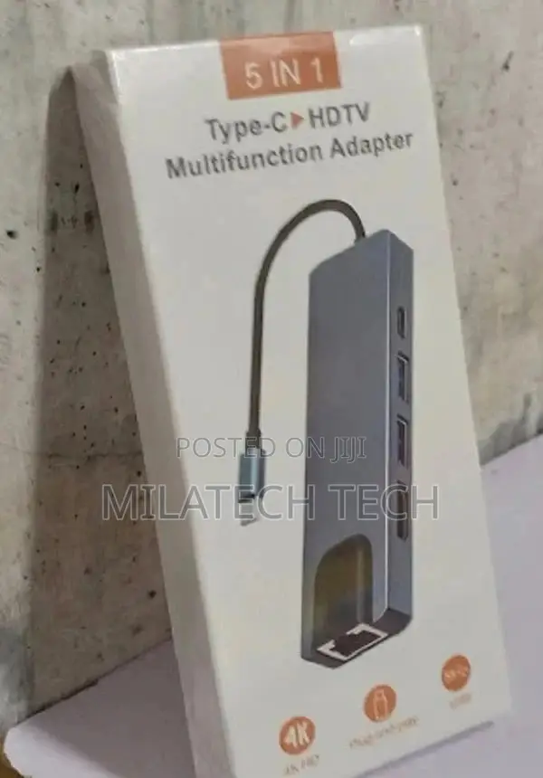 Type C to HDTV 5 in 1 Multifunction Adapter