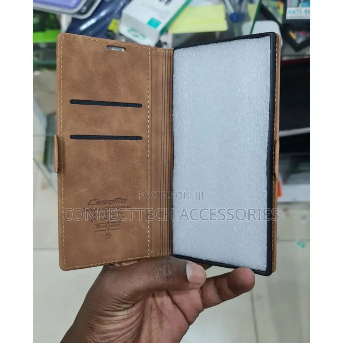 Samsung Note 10 Plus Leather Flip Case With Card Holder Slot