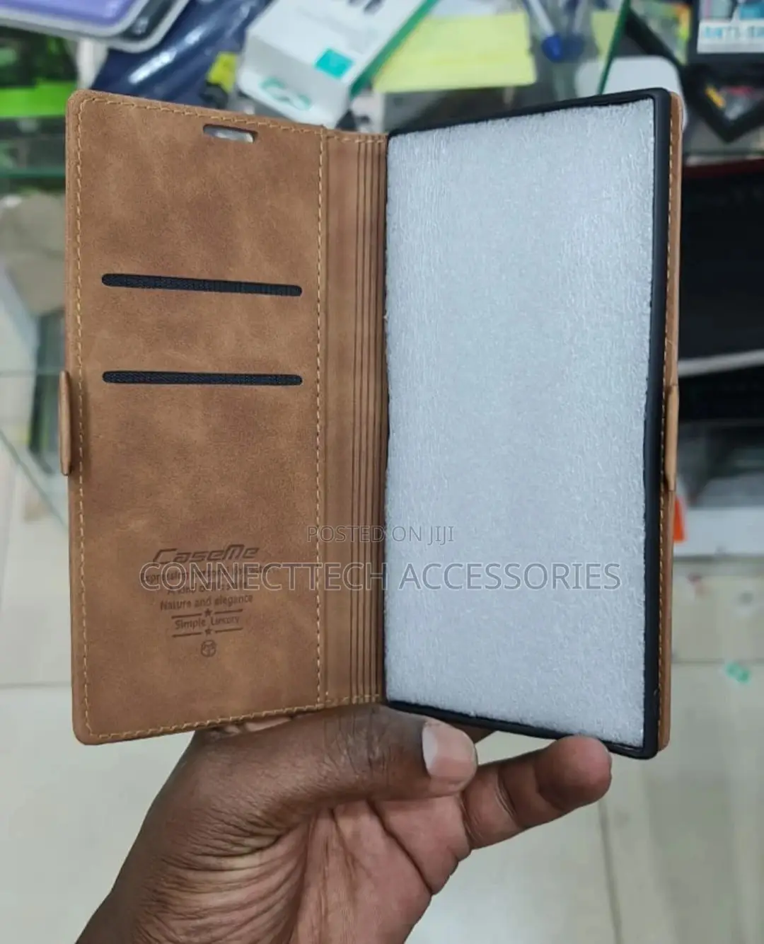 Samsung Note 10 Plus Leather Flip Case With Card Holder Slot