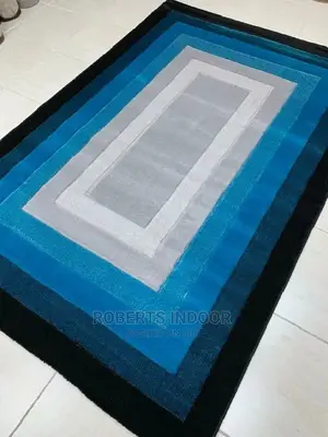 Turquoise and Black Paris Carpet