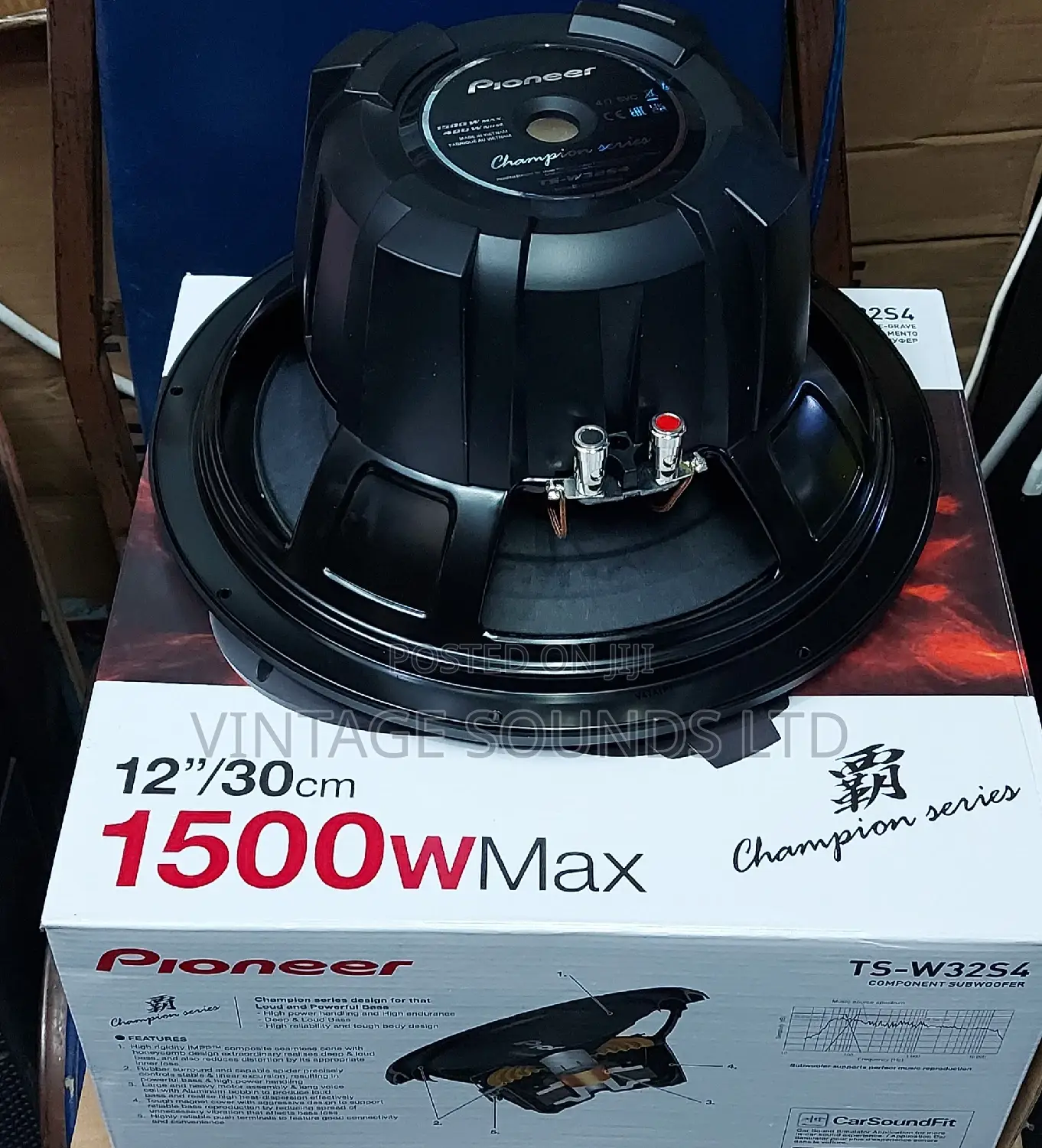 Pioneer 12 Inch 1500 Watts D0uble Magnet Bass Subwoofer