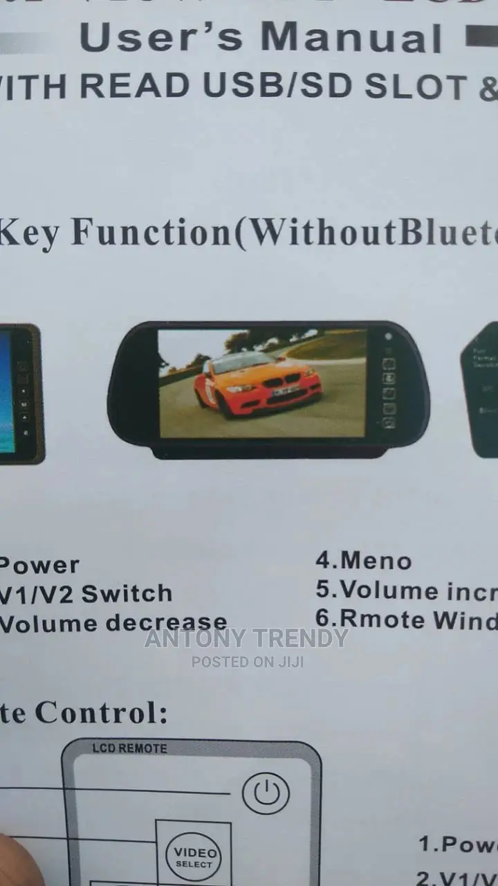 Music Screen for Cars Mp4 Players