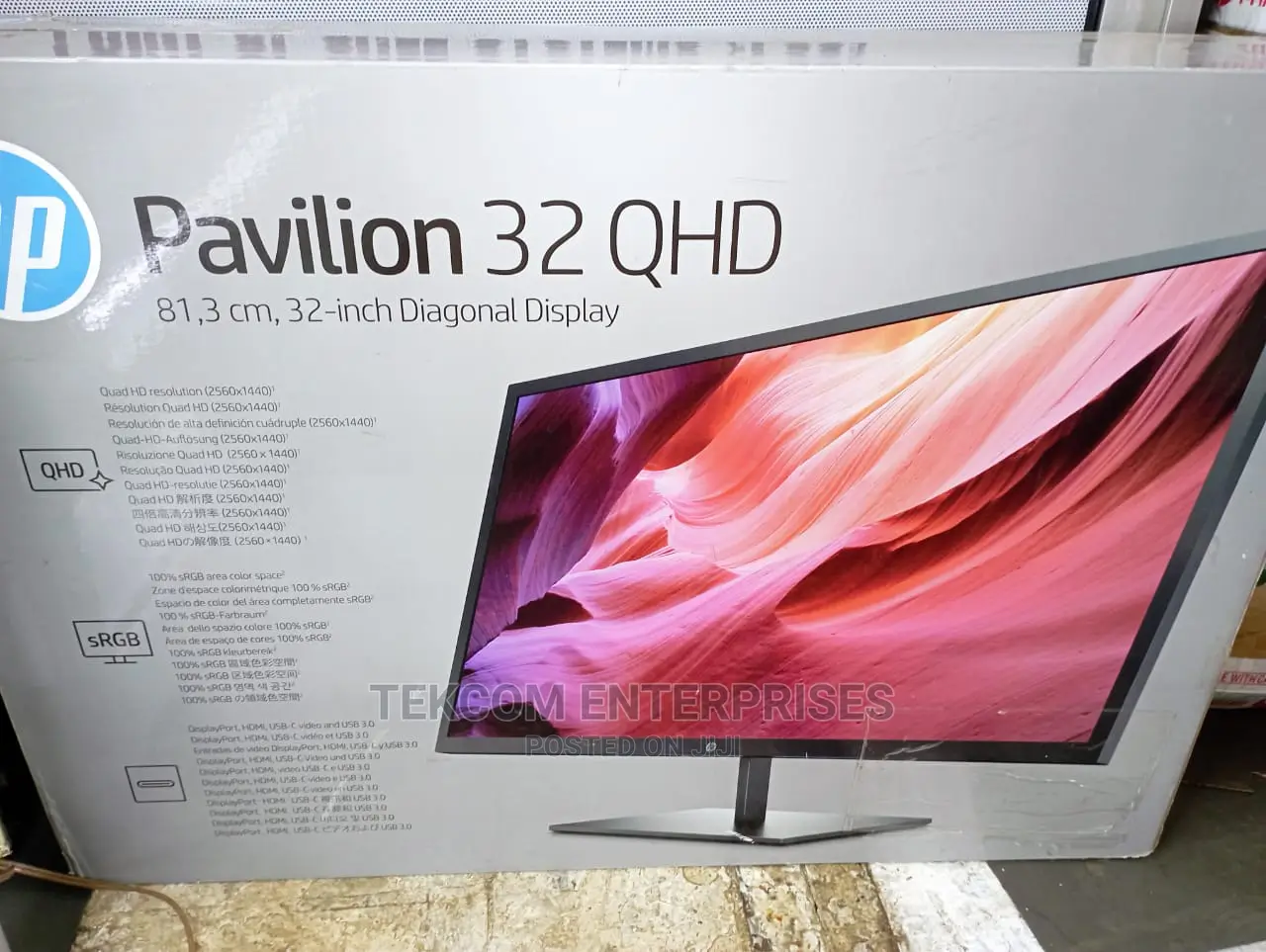 Hp Pavilion 32" QHD Monitor 2k Resolution in Nairobi Central Computer