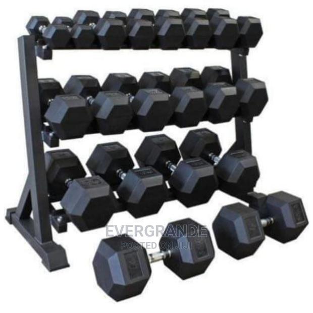 5kg Hexagon Dumbells - main view